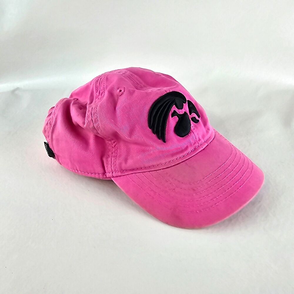 Iowa Hawkeyes Kids Hat Pink Legacy 92 Elastic Back Girls Basketball Football